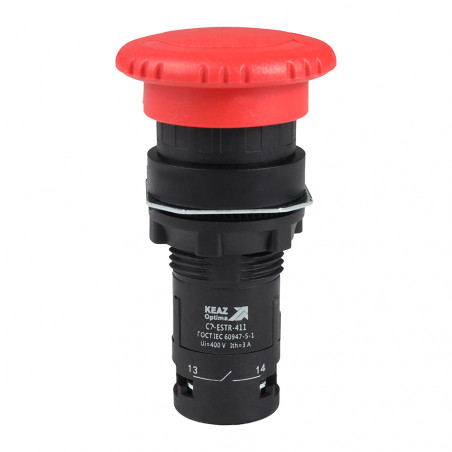 Кнопка аварийного останова OptiSignal Compact D22 C7-ESTR-411 красная 1НО+1НЗ XB7ES545P