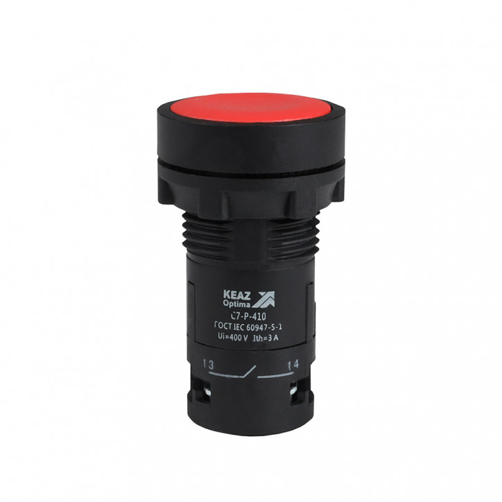 Кнопка OptiSignal Compact D22 C7-P-410 красная 1НО XB7NA41 Кнопка OptiSignal Compact D22 C7-P-410 красная 1НО XB7NA41