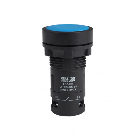 Кнопка OptiSignal Compact D22 C7-P-610 синяя 1НО XB7NA61