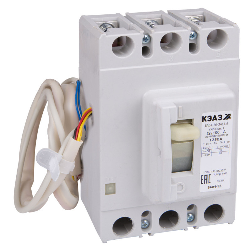 Выключатель автоматический ВА04-36-341216-40А-400-690AC-НР220..240AC/220DC-УХЛ3-