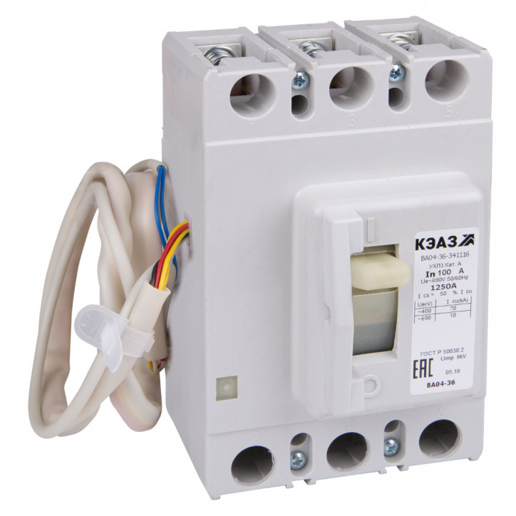 Выключатель автоматический ВА04-36-341216-40А-400-690AC-НР220..240AC/220DC-УХЛ3-