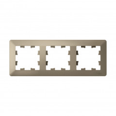 ATLASDESIGN AIR 3-постовая РАМКА, ШАМПАНЬ/дымчатый черный