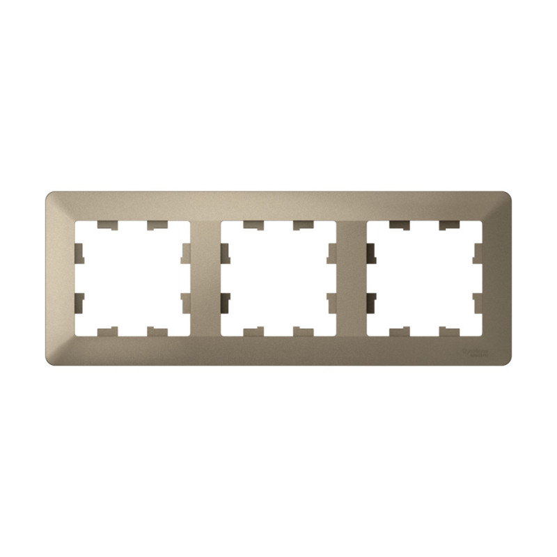 ATLASDESIGN AIR 3-постовая РАМКА, ШАМПАНЬ/дымчатый черный