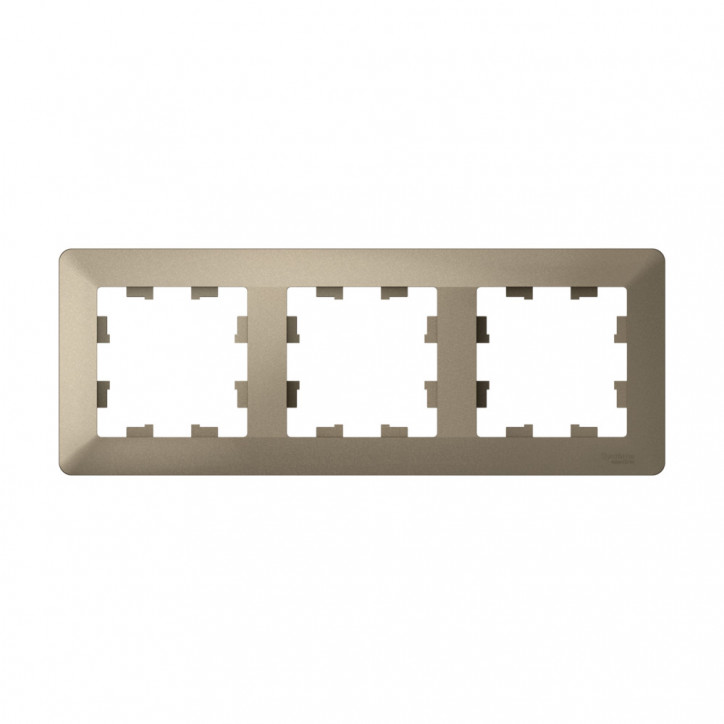 ATLASDESIGN AIR 3-постовая РАМКА, ШАМПАНЬ/дымчатый черный