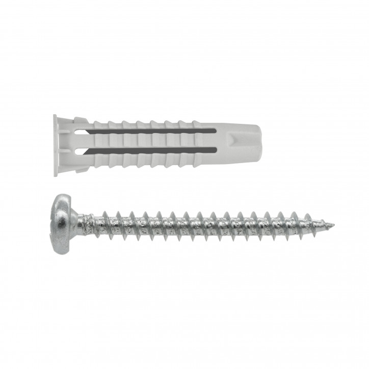 Крепление универсальное с шурупом 4х40 с полукруглой головой (10 шт.) Крепление универсальное с шурупом 4х40 с полукруглой головой (10 шт.)