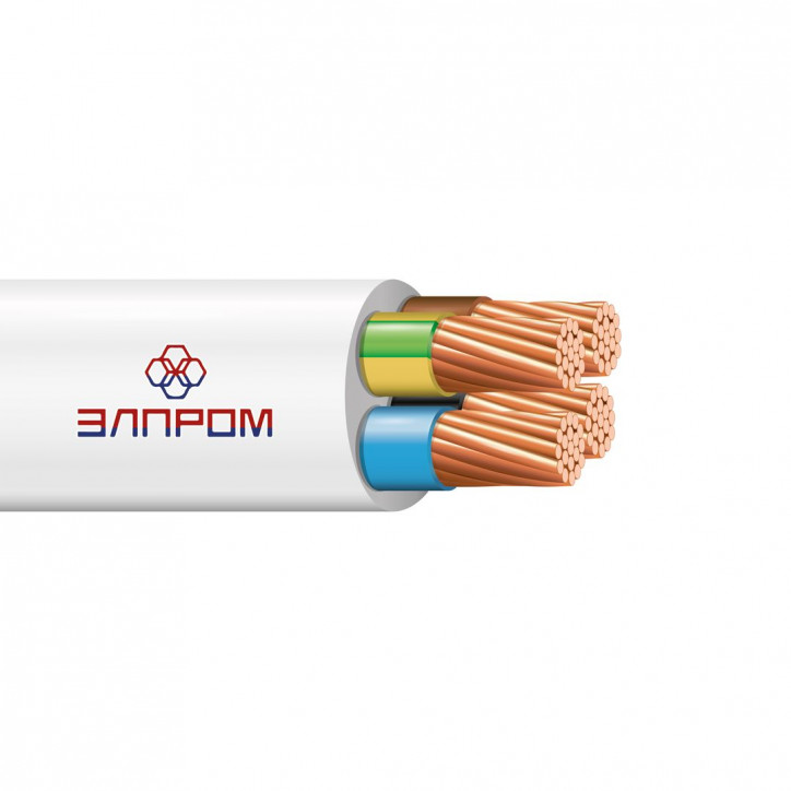 Провод ПВС нг(А)LS 4х2.5 белый(100м)