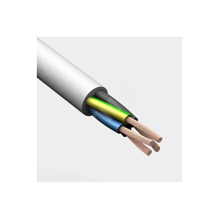 Провод ПВС 3х16+1x16 белый