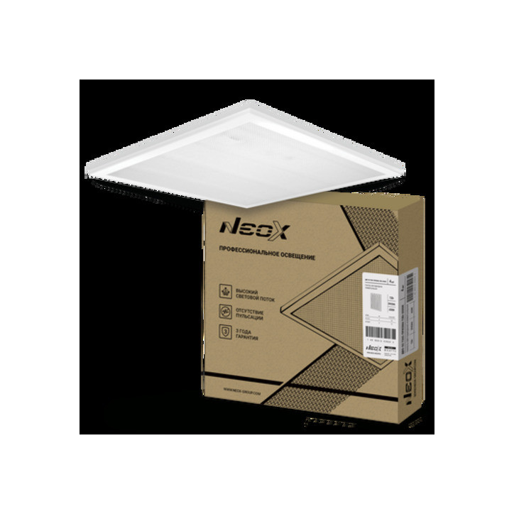 Панель светодиодная универсальная ДВО-02 7565-ПРИЗМА 75Вт 6500K 595х595мм NEOX