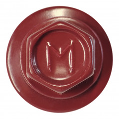 Саморез кровельный 4.8х70 RAL3003 сверло №1 шайба d-14мм с EPDM прокладкой