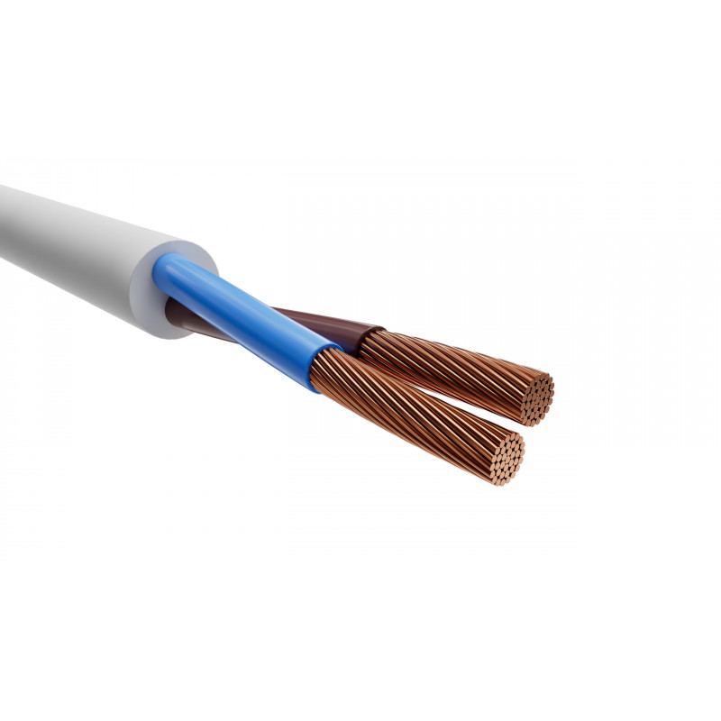 Провод ПВС 2х4 белый 100 м