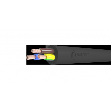 Провод ПВСнг(А)-LS 2х4+1х4 Ч (100 м)