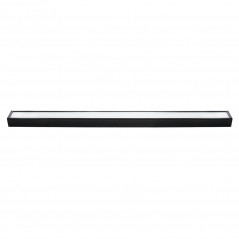 Светильник светодиодный ДПО-42вт 4000К 3360Лм линейный рассеиватель матовый в стальном корпусе черный Feron.ONE