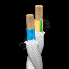 Ретро-провод ПуГВо 2х0.75  белый