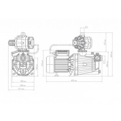 Станция насосная ДЖАМБО 70/50П-К Комфорт, пластик,2.0