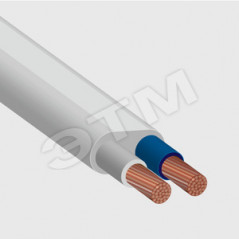 Шнур ШВВП 2х0.5 белый