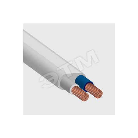 Шнур ШВВП 2х0.5 белый