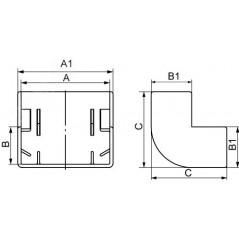 Угол внешний AEM 15x17 In-liner
