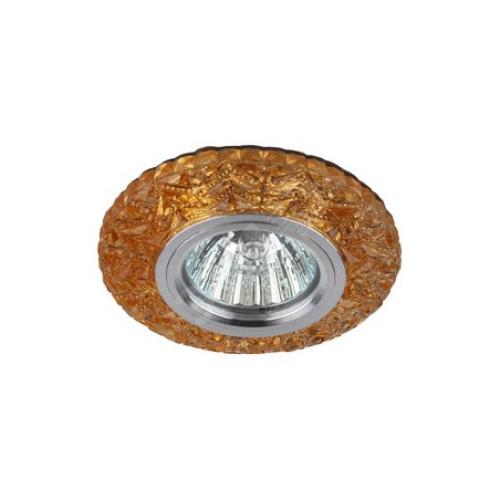 Светильник точечный декоративный c белой светодиодной подсветкой, чай DK LD4 TEA/WH
