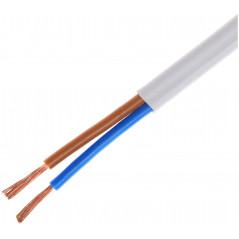 Шнур ШВВП 3х0.75 белый до 380В