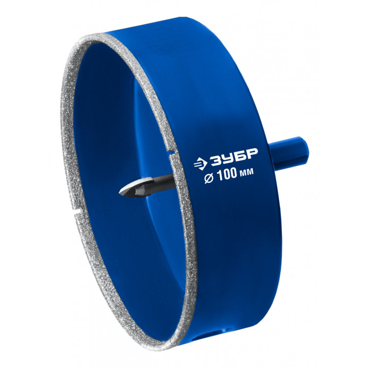 Алмазная коронка, АГК d 100 мм, центровочное сверло, трехгранный хвост, Р60, Профессионал