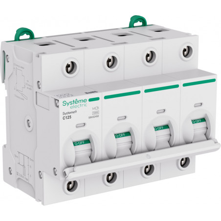 Автоматический выключатель (АВ) 27мм C 125A 4P 10 kA 400В Systeme9