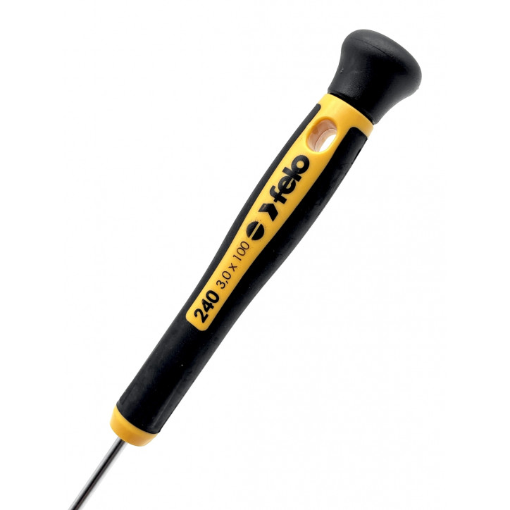 Отвертка шлицевая плоская для точных работ 3,0X0,5X100 Отвертка шлицевая плоская для точных работ 3,0X0,5X100