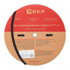 Трубка термоусаживаемая ТУТ нг 20/10 черная рулон PROxima
