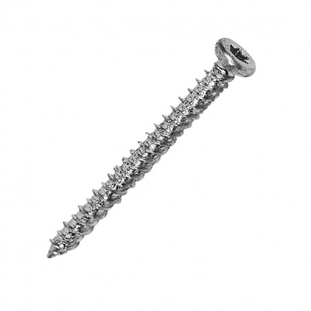Шуруп по бетону SORMAT, нагель 7,5х112 белый цинк
