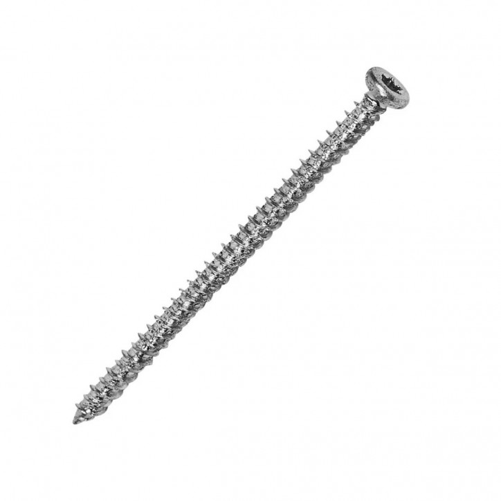 Шуруп по бетону SORMAT, нагель 7,5х182 белый цинк