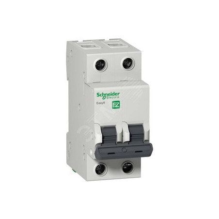 Выключатель автоматический двухполюсный 10A C 4.5кА EASY 9