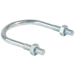 Хомут U-образный 1/2' М6 15-21 оцинкованная сталь ГОСТ 24137-80 без гаек