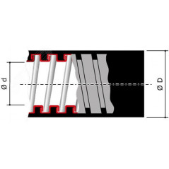 Металлорукав DN 10мм в гладкой ПВХ изоляции Dвнутр-10.0 мм Dнар- 15.0 IP66 (50м) серый