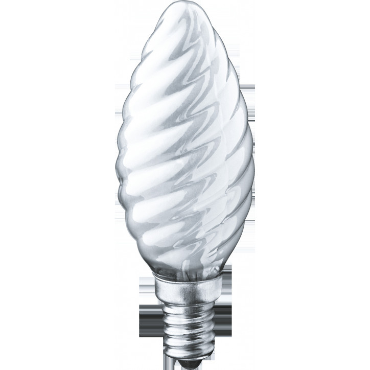 Лампа накаливания декоративная ДС 40вт B35 230в Е14 матовая витая Лампа накаливания декоративная ДС 40вт B35 230в Е14 матовая витая