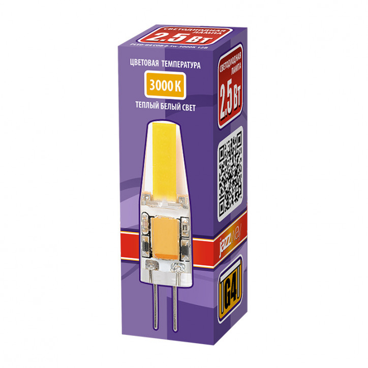Лампа светодиодная LED 2.5вт G4 12B 200Lm теплый белый COB Лампа светодиодная LED 2.5вт G4 12B 200Lm теплый белый COB