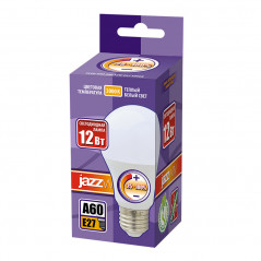 Лампа светодиодная диммируемая LED 12Вт E27 теплый белый матовая груша