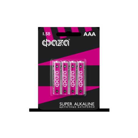 Элемент питания LR03 (AAA) Super Alkaline блистер, 4 шт.