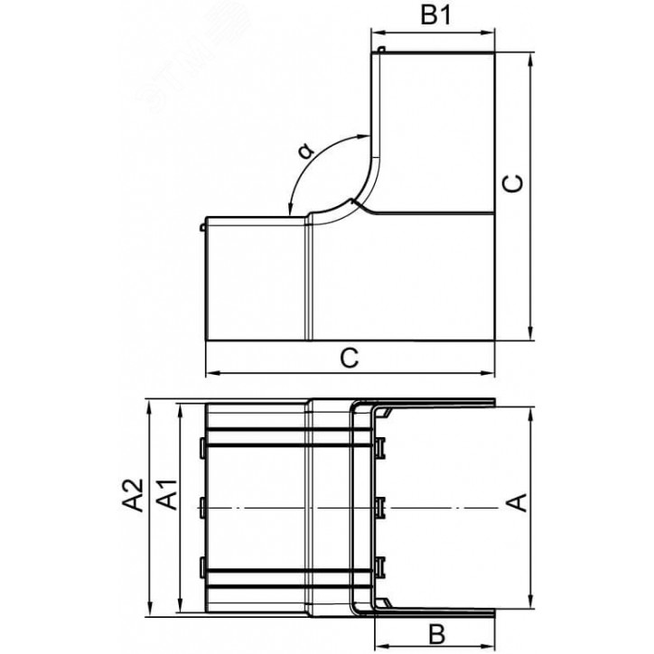 NIAV 40x40 Угол внутренний изменяемый (70-120°) NIAV 40x40 Угол внутренний изменяемый (70-120°)