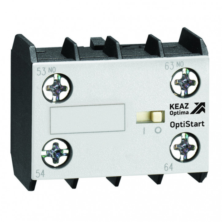 Блок контактный OptiStart K-MX-1002 фронтальный 2НЗ для мини-контакторов M Блок контактный OptiStart K-MX-1002 фронтальный 2НЗ для мини-контакторов M