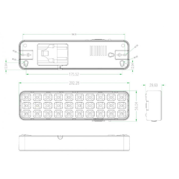 Светильник светодиодный аварийный непостоянный DBA-102-0-20 30LED 5ч IP20 выход (40/1920) Светильник светодиодный аварийный непостоянный DBA-102-0-20 30LED 5ч IP20 выход (40/1920)