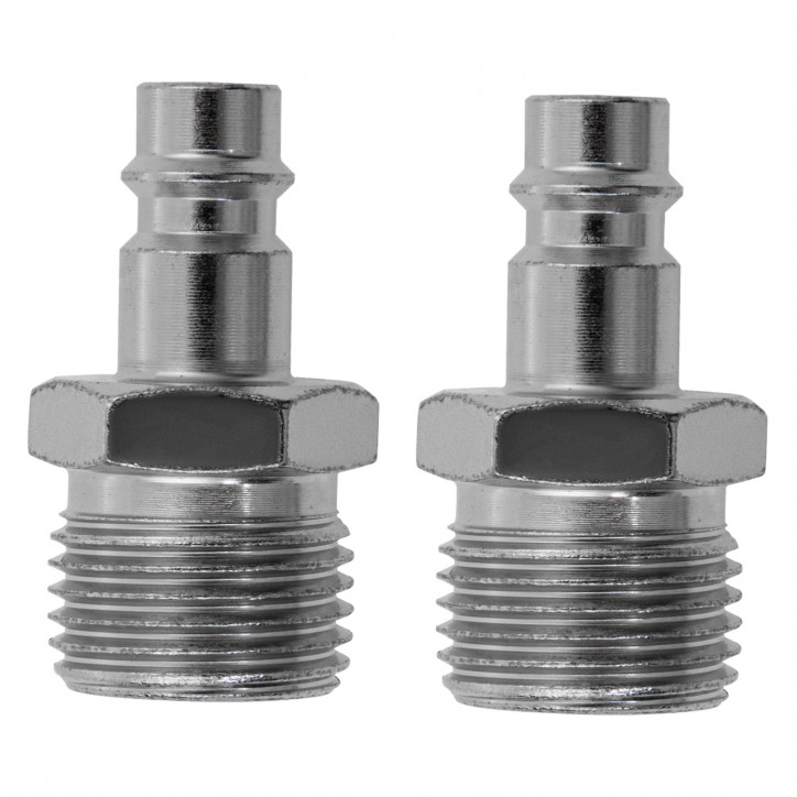 Ниппель универсальный быстросъемный (папа), внешняя резьба 1/2, 2 шт. Ниппель универсальный быстросъемный (папа), внешняя резьба 1/2, 2 шт.