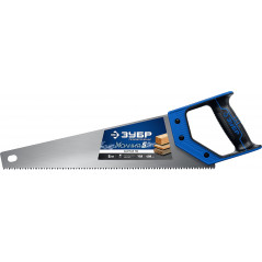 Ножовка по дереву (пила) ''МОЛНИЯ-5'' 400 мм, 5 TPI, прямой крупный зуб, быстрый рез поперек волокон, для крупных и средних заго