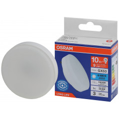 Лампа светодиодная LED 10Вт GX53 6500К 800Лм спот 220В (замена 75Вт) OSRAM