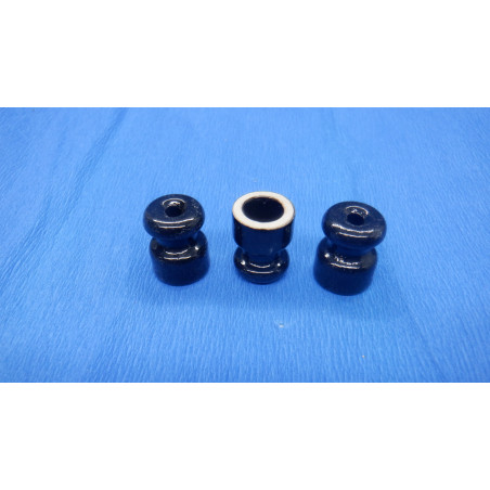 Изолятор для наружного монтажа R, керамика, цвет черный (50 шт/уп)