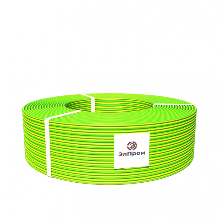 Провод ПуВ нг(А)LS 1х4.0 желто-зеленый (бухта)