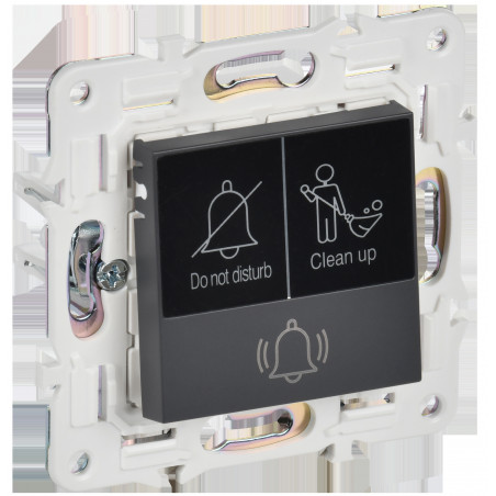 SKANDY Кнопка звонка с индикацией для отелей 10А SK-V17T титан IEK