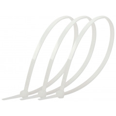 Стяжка кабельная нейлоновая (хомут) 2.5 х 150 мм белая (100 шт/уп) Simple NO-224-187