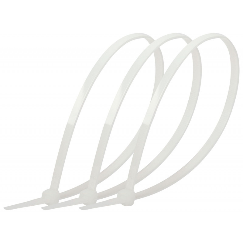 Стяжка кабельная нейлоновая (хомут) 2.5 х 150 мм белая (100 шт/уп) Simple NO-224-187