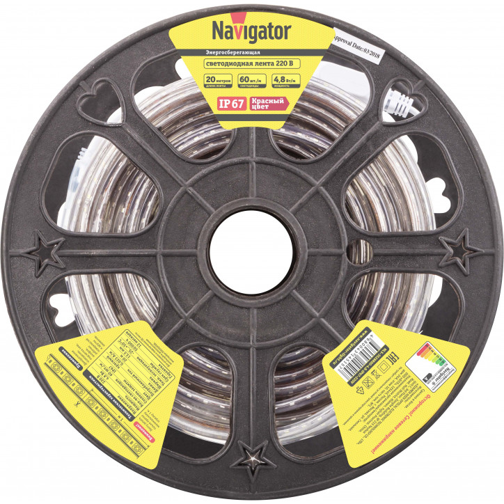 Лента светодиодная NLS-3528R60-4.8-IP67-220V Лента светодиодная NLS-3528R60-4.8-IP67-220V