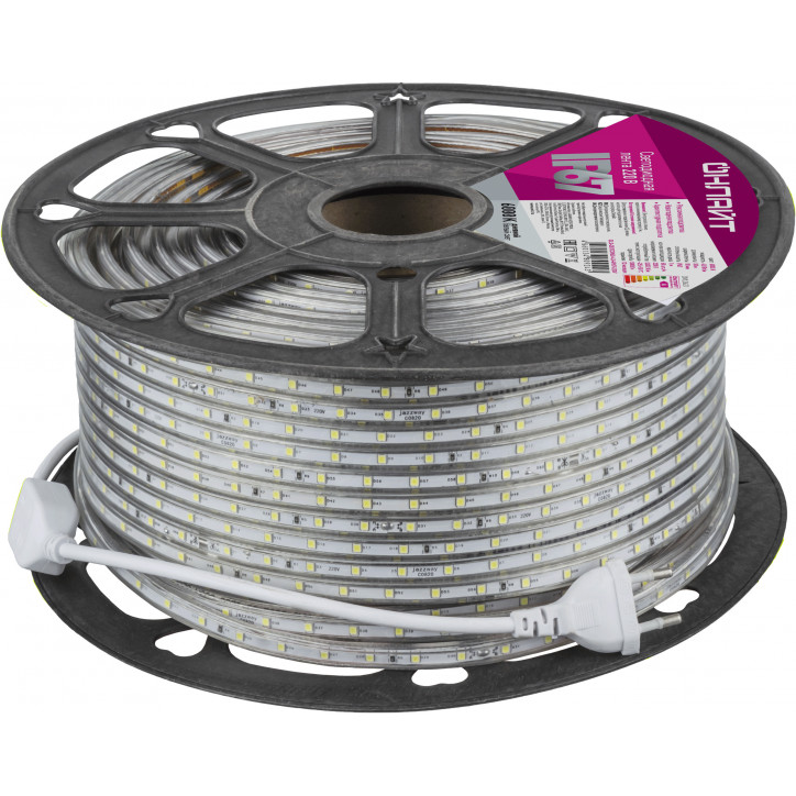 Лента светодиодная OLS-2835СW60-4.8-IP67-220V 50м Лента светодиодная OLS-2835СW60-4.8-IP67-220V 50м