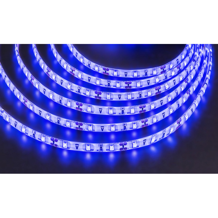 Лента светодиодная LEDх60/м 5м 4.8w/m 12в.IP65 синий Лента светодиодная LEDх60/м 5м 4.8w/m 12в.IP65 синий